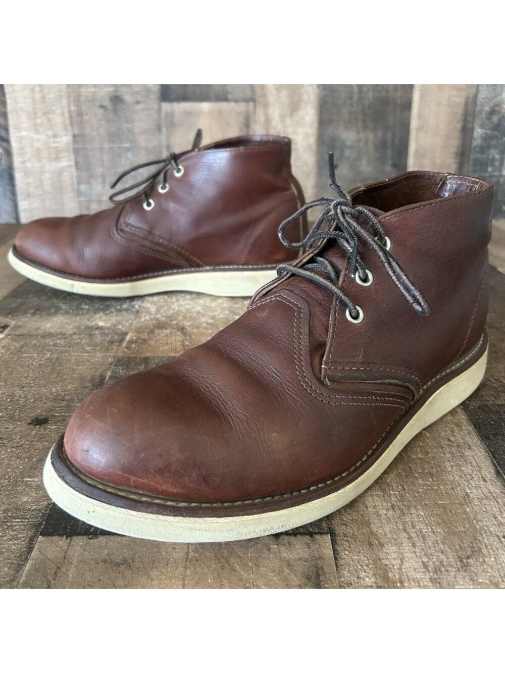 Red Wing 3141 Heritage Chukka Briar Oil Slick Work Boots Mens 9.5 EE
